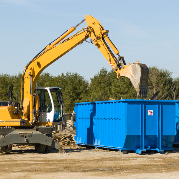 what are the rental fees for a residential dumpster in West Branch